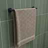 Croydex Metra Flexi-Fix Matt Black Towel Rail