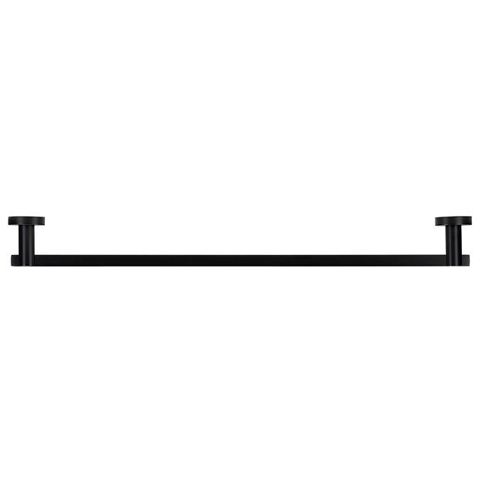 Croydex Metra Flexi-Fix Matt Black Towel Rail