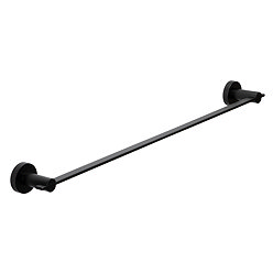 Croydex Metra Flexi-Fix Matt Black Towel Rail