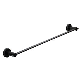 Croydex Metra Flexi-Fix Matt Black Towel Rail