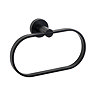 Croydex Metra Flexi-Fix Matt Black Towel Ring