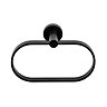 Croydex Metra Flexi-Fix Matt Black Towel Ring