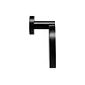 Croydex Metra Flexi-Fix Matt Black Towel Ring