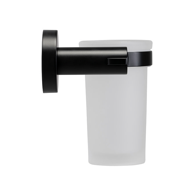 Croydex Metra Flexi-Fix Tumbler & Black Holder