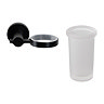 Croydex Metra Flexi-Fix Tumbler & Black Holder