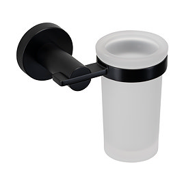 Croydex Metra Flexi-Fix Tumbler & Black Holder