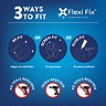 Croydex Metra Flexi-Fix Tumbler & Holder - Chrome