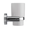 Croydex Metra Flexi-Fix Tumbler & Holder - Chrome