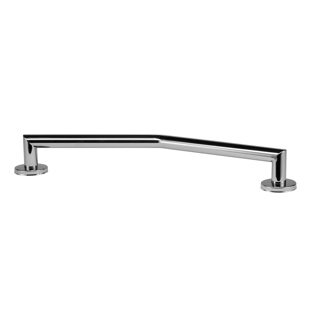 Croydex Modern Stainless Steel Angled Grab Bar Chrome