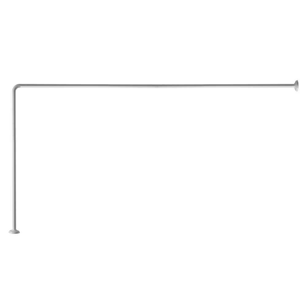 Croydex Telescopic Modular Rod - White