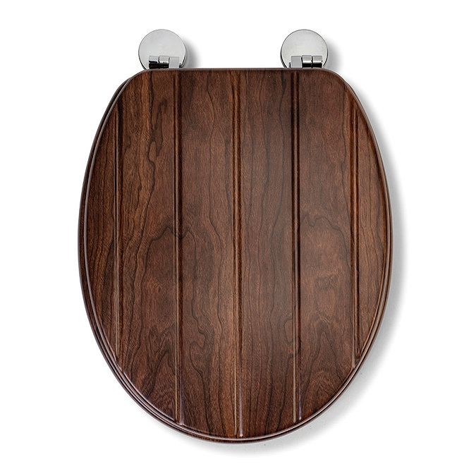 Croydex Molvena Walnut Effect Flexi-Fix Toilet Seat - WL610477H  Profile Large Image