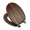 Croydex Molvena Walnut Effect Flexi-Fix Toilet Seat - WL610477H Large Image