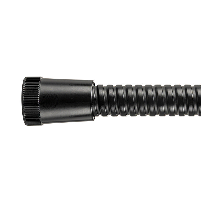 Croydex Nero 1.75m Matt Black Stainless Steel Hose - AM159021 Profile Large Image