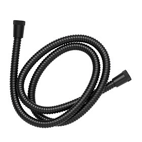 Croydex Nero 1.75m Matt Black Stainless Steel Hose - AM159021 Large Image