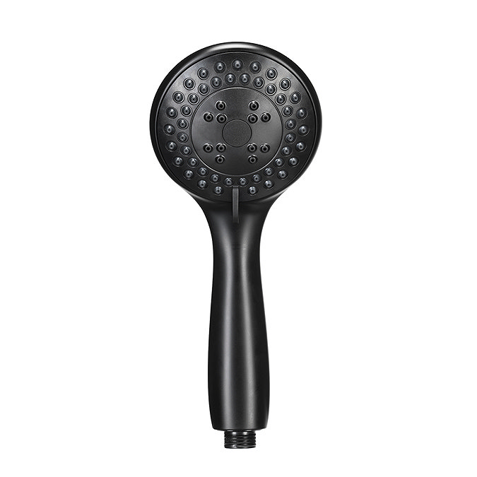 Croydex Nero Matt Black Three Function Handset - AM302121 Standard Large Image