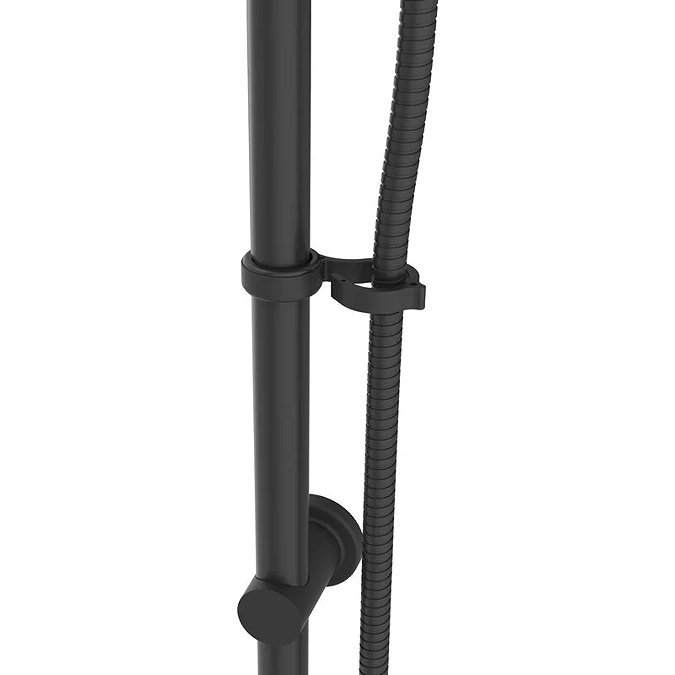 Croydex Nero Matt Black Three Function Shower Set - AM302021  Standard Large Image