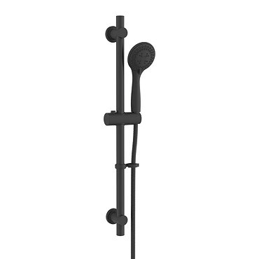 Croydex Nero Matt Black Three Function Shower Set - AM302021  Profile Large Image