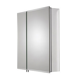 Croydex Newton Double Door Bi-View Mirror Cabinet with FlexiFix - WC102069 Large Image