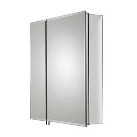 Croydex Newton Double Door Bi-View Mirror Cabinet with FlexiFix - WC102069 Large Image