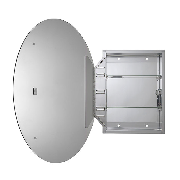Croydex Orwell Single Door Oval Mirror with FlexiFix WC101569
