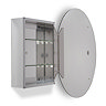 Croydex Orwell Single Door Oval Mirror Cabinet with FlexiFix - WC101569  Standard Large Image