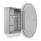 Croydex Orwell Single Door Oval Mirror Cabinet with FlexiFix - WC101569  Standard Large Image