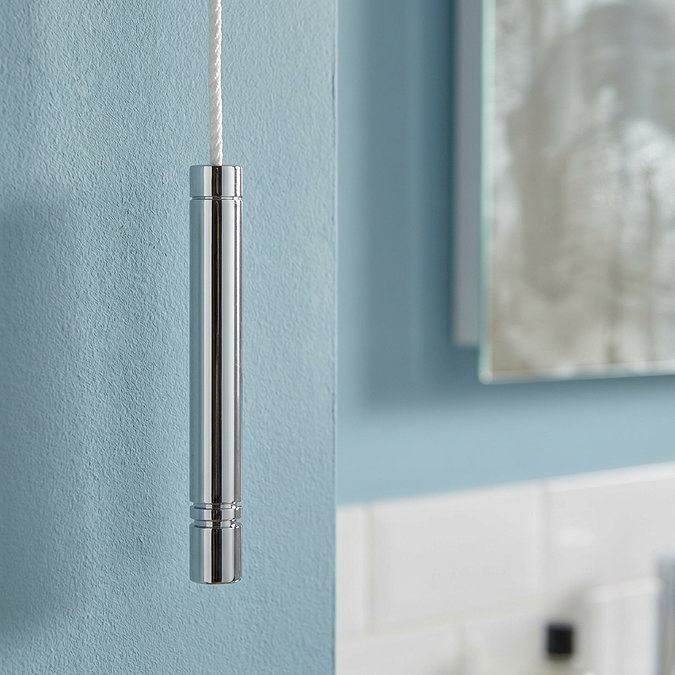 Croydex Pencil Light Pull - Chrome