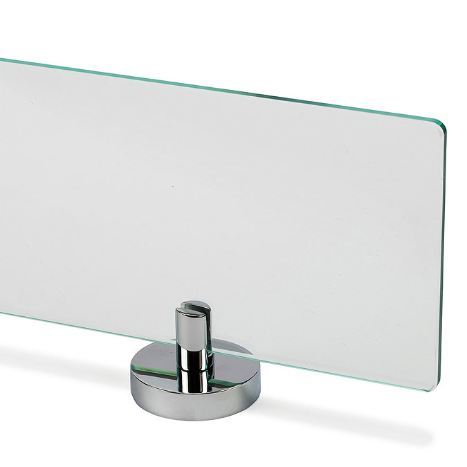 Croydex Pendle Flexi-Fix Chrome Glass Shelf