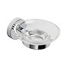 Croydex Pendle Flexi-Fix Soap Dish & Chrome Holder