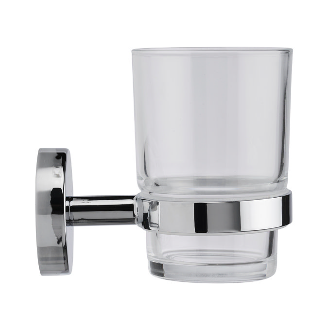Croydex Pendle Flexi-Fix Tumbler & Chrome Holder