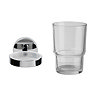 Croydex Pendle Flexi-Fix Tumbler & Chrome Holder