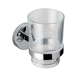 Croydex Pendle Flexi-Fix Tumbler & Chrome Holder