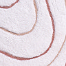 Close up image of the wider swirls on the Croydex Pink and White Swirls Bath Mat.