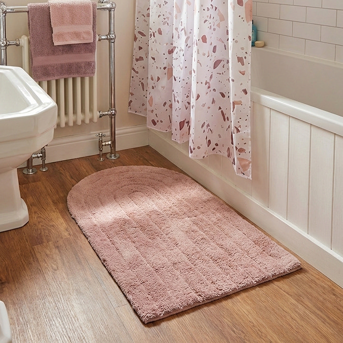 Croydex Pink Arched Bath Mat