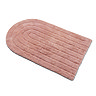 Angled-top view of the Croydex Pink Arched Bath Mat, pictured on a white background.