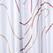 Croydex Pink Swirl Design Shower Curtain 1800 x 1800mm - AF673523
