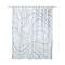 Croydex Pink Swirl Design Shower Curtain 1800 x 1800mm - AF673523