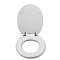 Croydex Pink Terrazzo Flexi-Fix Wooden Toilet Seat - WL910123