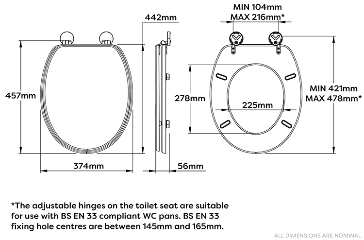 Croydex Pink Terrazzo Flexi-Fix Wooden Toilet Seat - WL910123