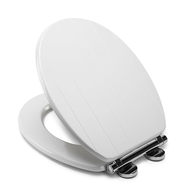 Croydex Portland White Sit Tight Toilet Seat with Soft Close and Quick Release - WL601122H  Profile 