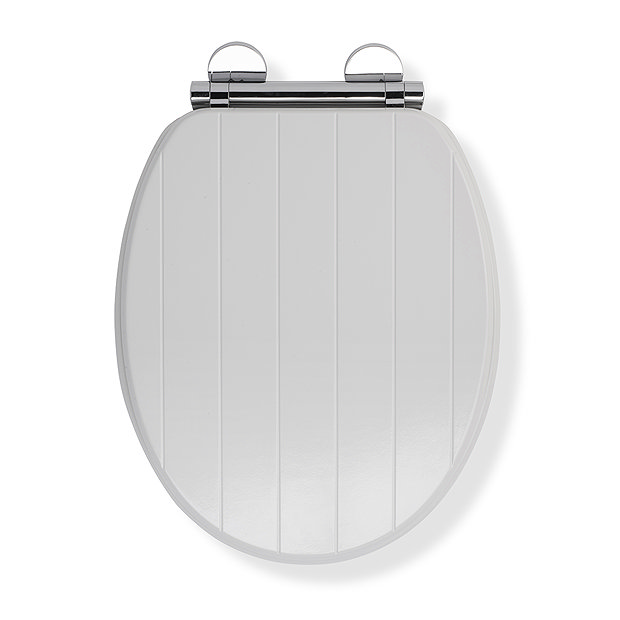 Croydex Portland White Sit Tight Toilet Seat with Soft Close and Quick