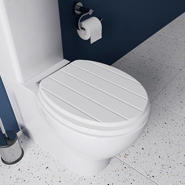 Croydex Portland White Sit Tight Toilet Seat with Soft Close and Quick Release - WL601122H  Profile 
