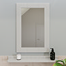 Croydex Portland White Wood Tongue & Groove Mirror - WA992722
