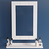 Croydex Portland White Wood Tongue & Groove Mirror - WA992722