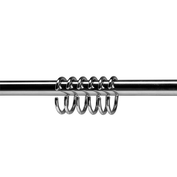 Croydex AD103000YW L Shaped Telescopic Rod - Silver