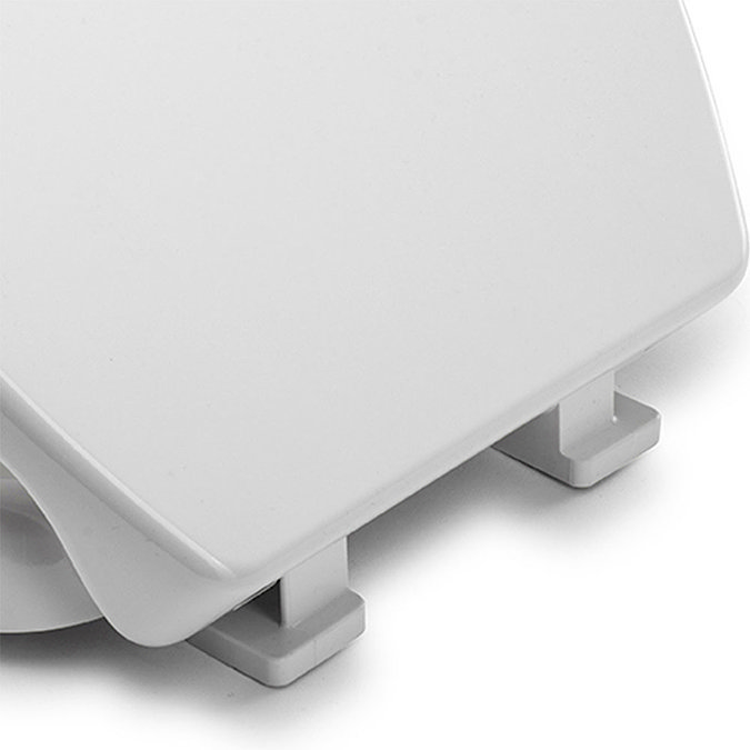 Croydex Raised White Toilet Seat - WL400522H  Profile Large Image