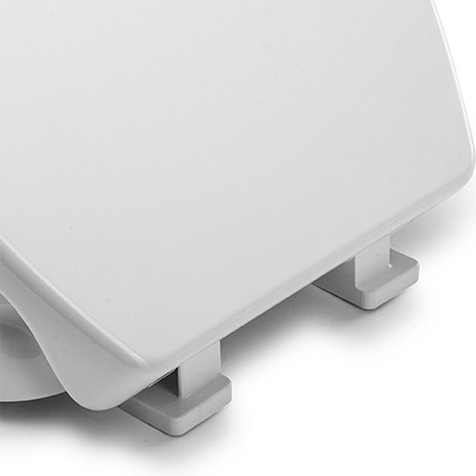 Croydex Raised White Toilet Seat - WL400522H Profile Large Image