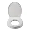 Croydex Raised White Toilet Seat - WL400522H  Feature Large Image