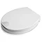 Croydex Raised White Toilet Seat - WL400522H  Standard Large Image