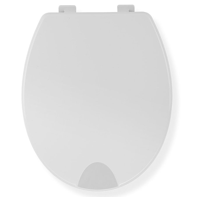 Croydex Raised White Toilet Seat - WL400522H In Bathroom Large Image